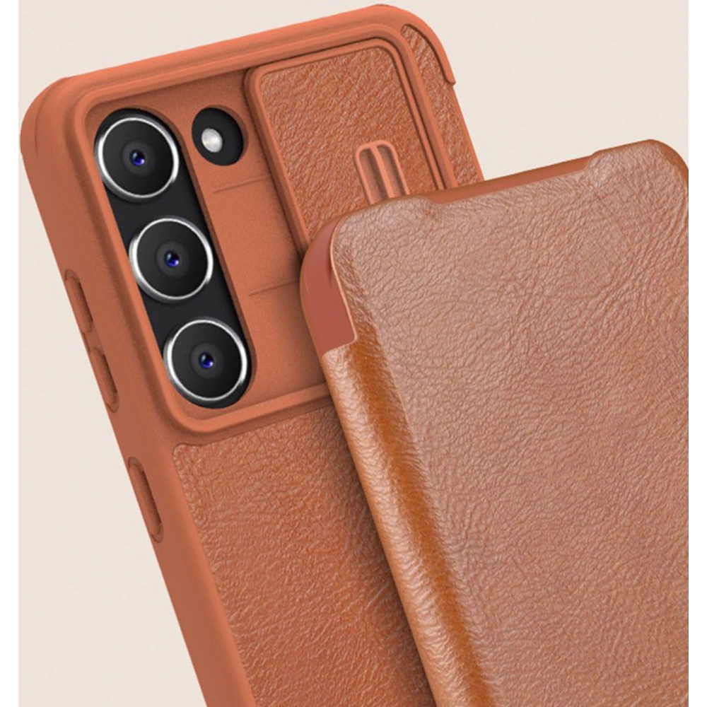Hurtownia GSM - Etui Nillkin Qin Leather Pro Samsung Galaxy S23+ Plus czarne - NLK1021 - {ean13} - Hurt