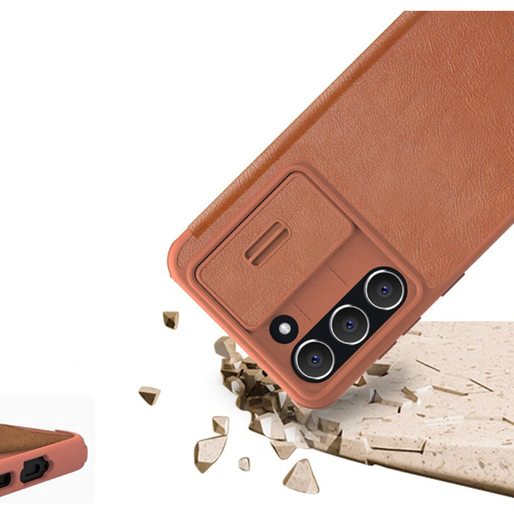 Hurtownia GSM - Etui Nillkin Qin Leather Pro Samsung Galaxy S23+ Plus czarne - NLK1021 - {ean13} - Hurt