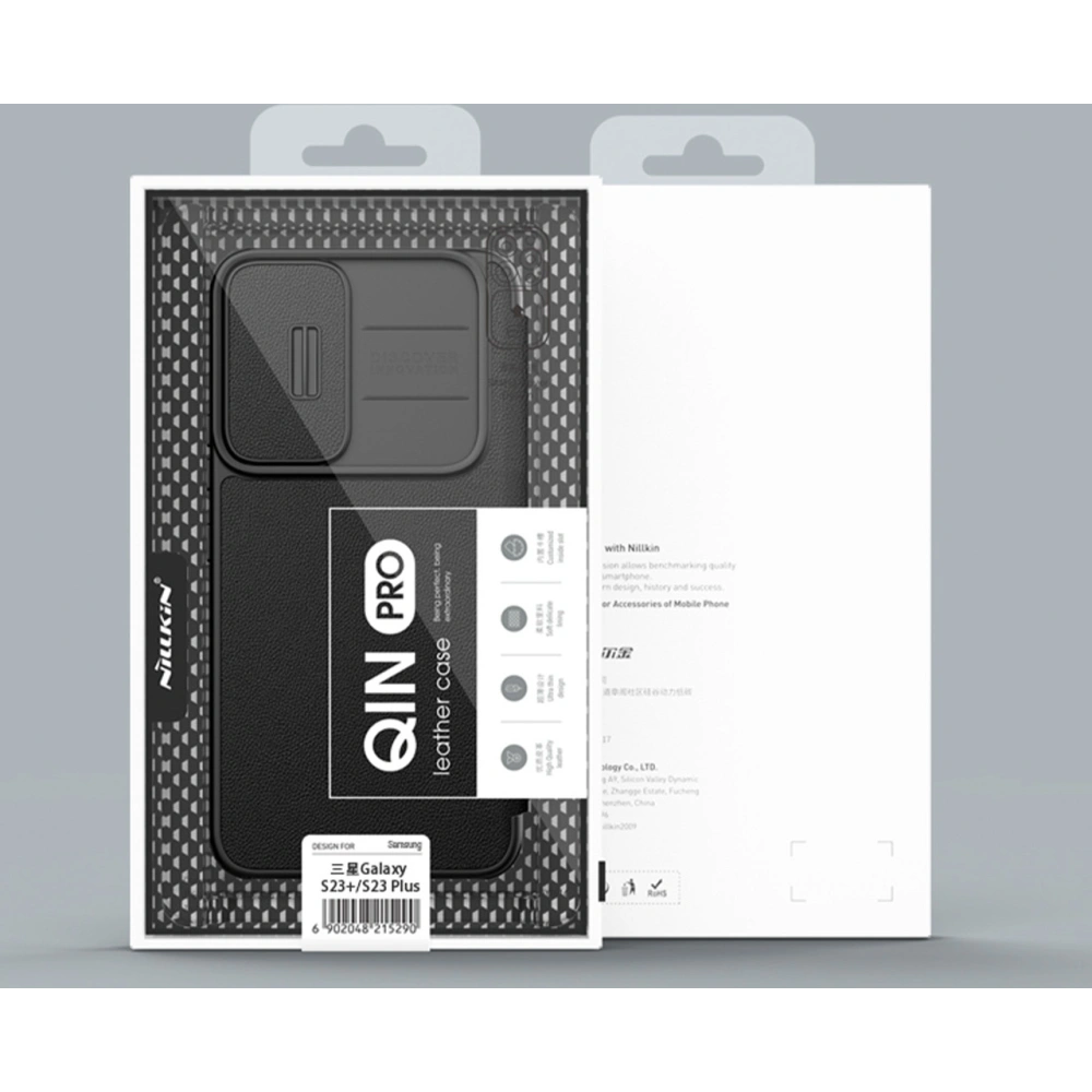 Hurtownia GSM - Etui Nillkin Qin Leather Pro Samsung Galaxy S23+ Plus verde - NLK1022 - {ean13} - Hurt