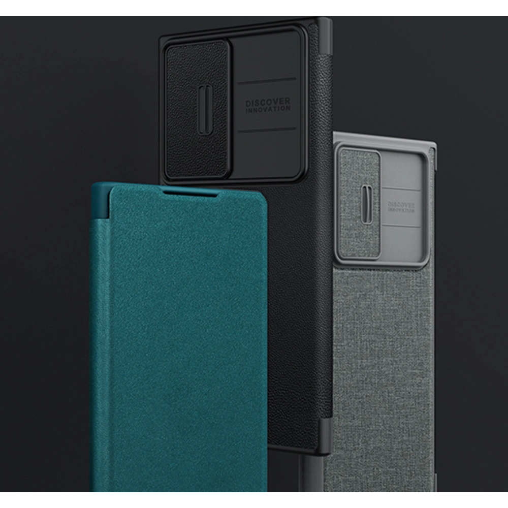 Hurtownia GSM - Etui Nillkin Qin Leather Pro Samsung Galaxy S23+ Plus verde - NLK1022 - {ean13} - Hurt