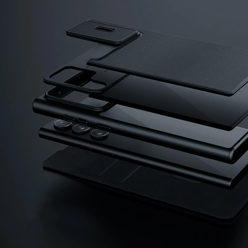 Etui Nillkin Qin Leather Pro Samsung Galaxy S23+ Plus zielone