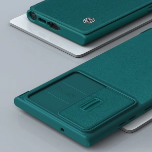 Hurtownia GSM - Etui Nillkin Qin Leather Pro Samsung Galaxy S23+ Plus verde - NLK1022 - {ean13} - Hurt