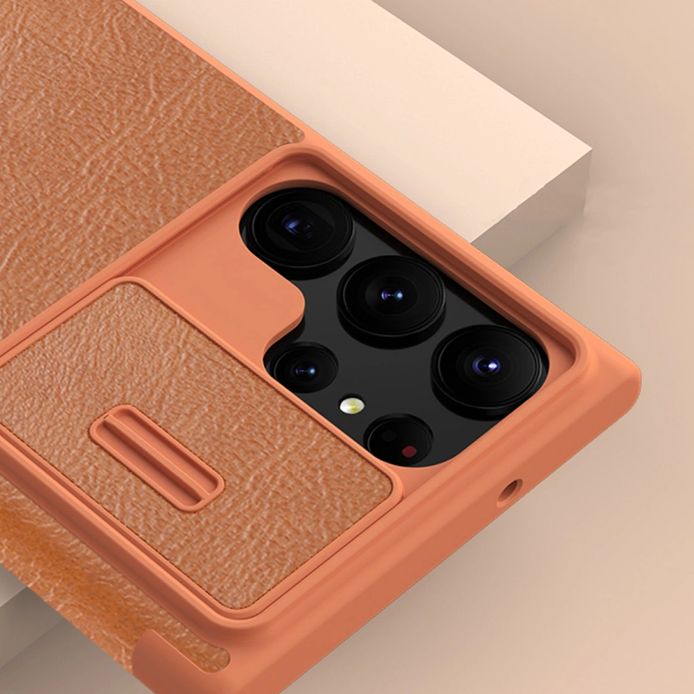 Hurtownia GSM - Etui Nillkin Qin Leather Pro Samsung Galaxy S23 Ultra černé - NLK1023 - {ean13} - Hurt