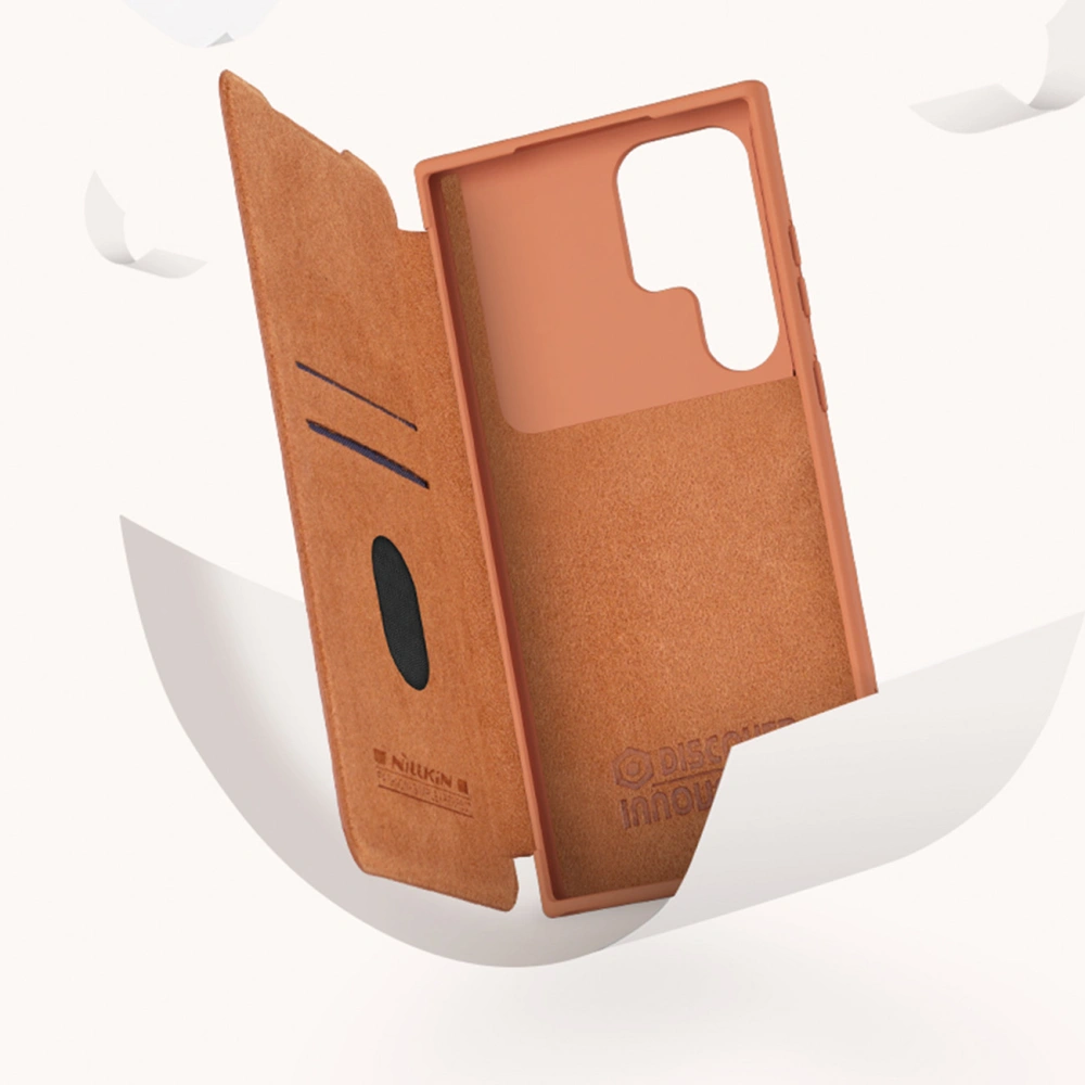 Hurtownia GSM - Etui Nillkin Qin Leather Pro Samsung Galaxy S23 Ultra černé - NLK1023 - {ean13} - Hurt