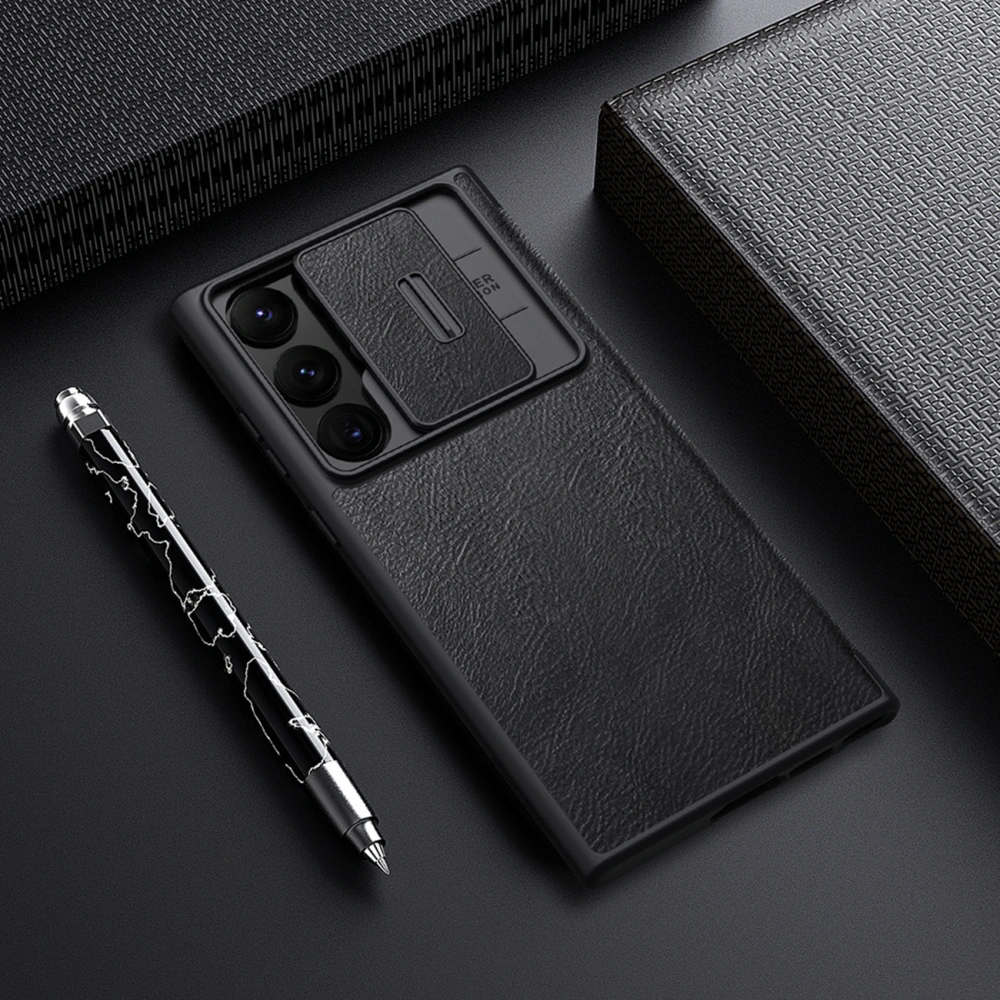 Wholesale Case Nillkin Qin Leather Pro Samsung Galaxy S23 Ultra black - NLK1023 - {ean13} - Hurt