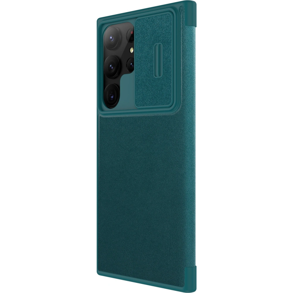 Hurtownia GSM - Etui Nillkin Qin Leather Pro Samsung Galaxy S23 Ultra zielone - NLK1024 - {ean13} - Hurt