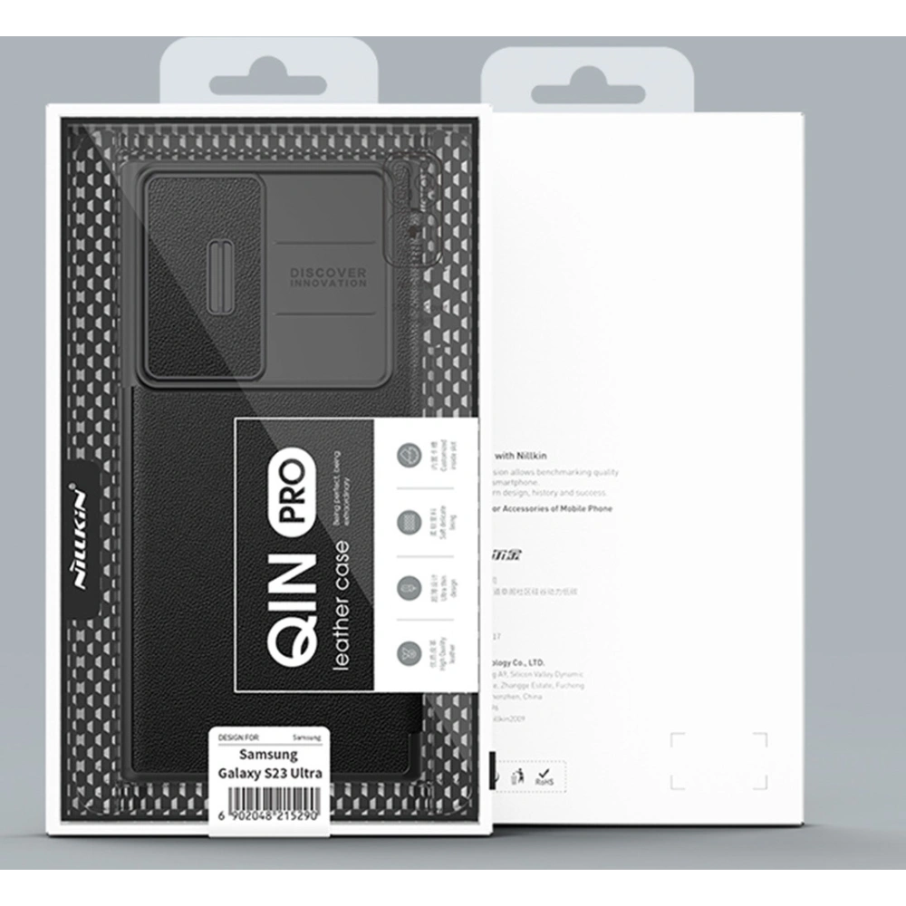 Wholesale Case Nillkin Qin Leather Pro Samsung Galaxy S23 Ultra green - NLK1024 - {ean13} - Hurt