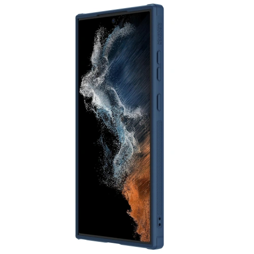 Etui Nillkin Textured S Samsung Galaxy S22 Ultra niebieskie