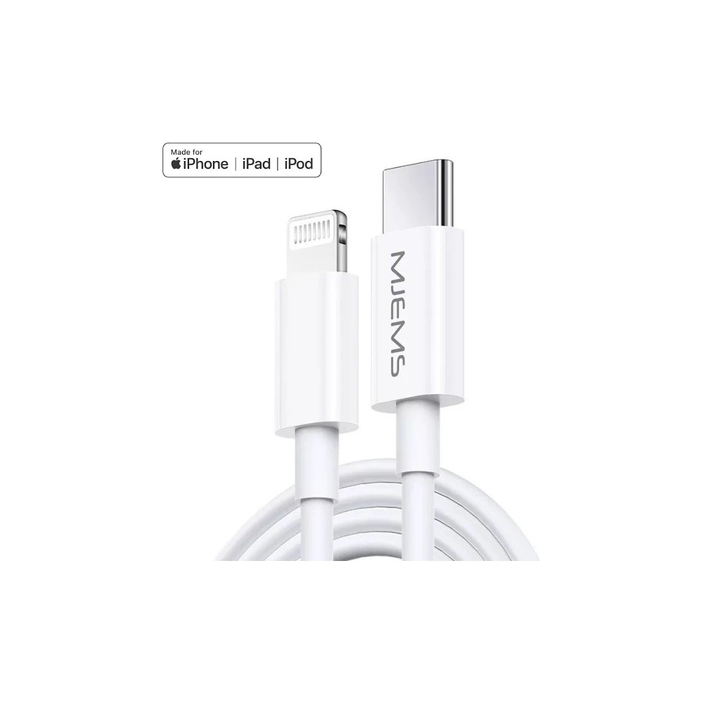 Hurtownia GSM - Cablu USAMS US-SJ329 MJEMS M1 MFI USB-C/Lightning PD 60W Încărcare Rapidă 1.2 m alb/white - USA917 - {ean13} - Hurt