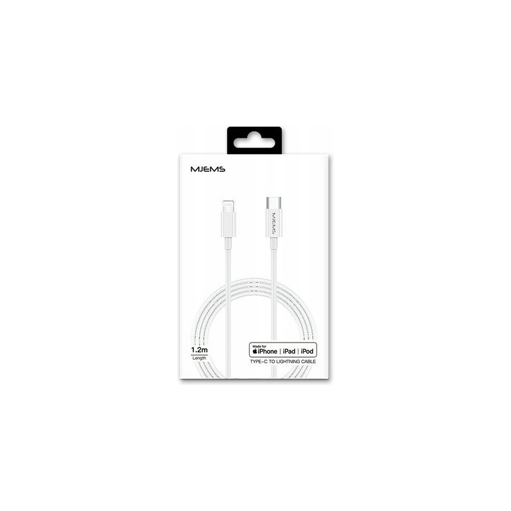 Hurtownia GSM - Cablu USAMS US-SJ329 MJEMS M1 MFI USB-C/Lightning PD 60W Încărcare Rapidă 1.2 m alb/white - USA917 - {ean13} - Hurt
