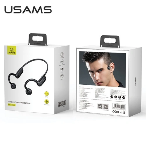 Słuchawki bezprzewodowe USAMS LL-Series Bluetooth 5.0 czarny/black