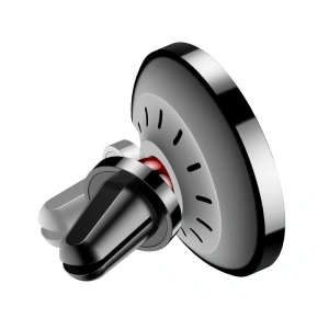 Uchwyt samochodowy z ładowaniem bezprzewodowym USAMS US-CD44 Magnetic Air Vent czarny/black