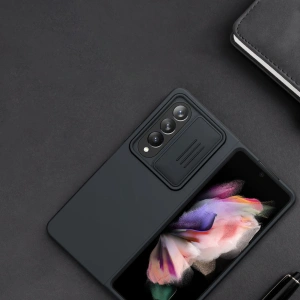 Wholesale Case Nillkin CamShield Silky Silicone Samsung Galaxy Z Fold 4 black - NLK1039 - {ean13} - Hurt