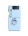 Etui Nillkin CamShield Silky Silicone Samsung Galaxy Z Flip 4 blaue