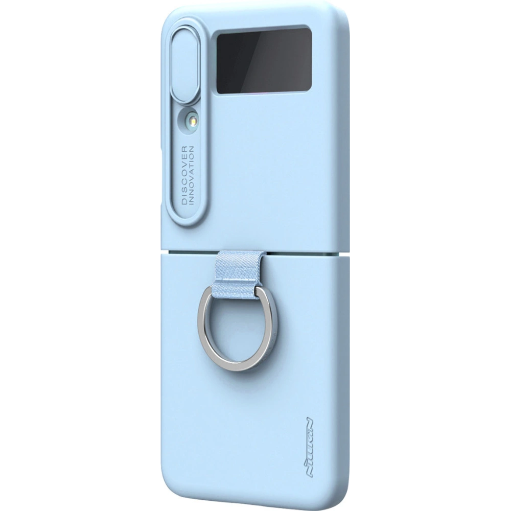Hurtownia GSM - Etui Nillkin CamShield Silky Silicone Samsung Galaxy Z Flip 4 albastre - NLK1040 - {ean13} - Hurt