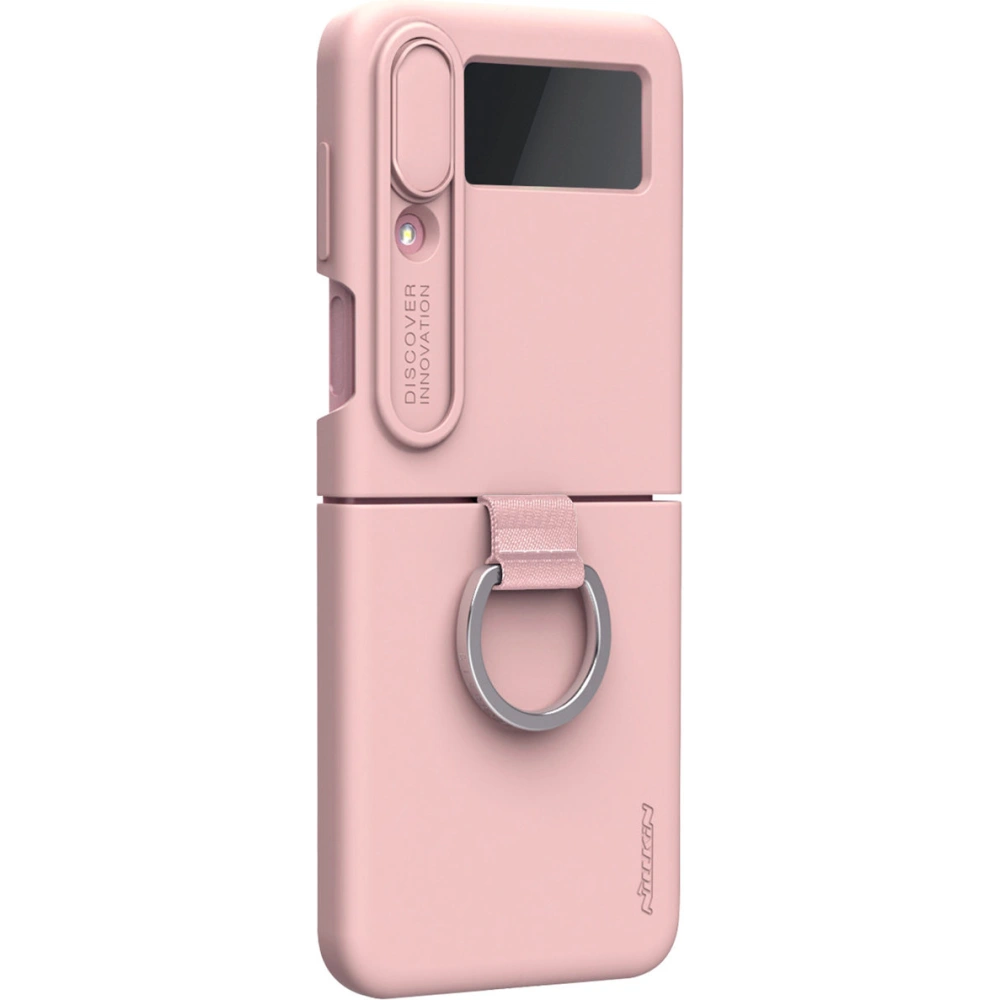 Hurtownia GSM - Etui Nillkin CamShield Silky Silicone Samsung Galaxy Z Flip 4 őszibarack színű - NLK1042 - {ean13} - Hurt