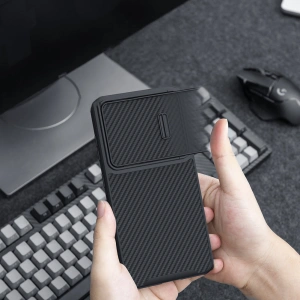 Hurtownia GSM - Etui Nillkin Fiber Sintetic S Samsung Galaxy S23+ Plus negru - NLK1045 - {ean13} - Hurt