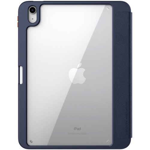 Nillkin Distributor - 6902048255555 - NLK1054 - Case Nillkin Bevel Leather Apple iPad 10.9 2022 (10th Generation) blue - B2B homescreen