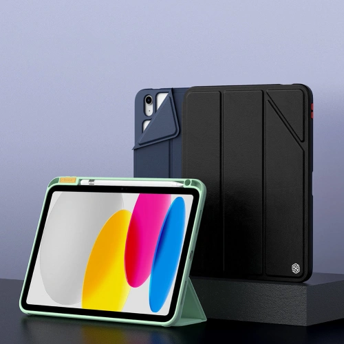 Etui Nillkin Bevel Leather Apple iPad 10.9" 2022 / 11" 2025 niebieskie