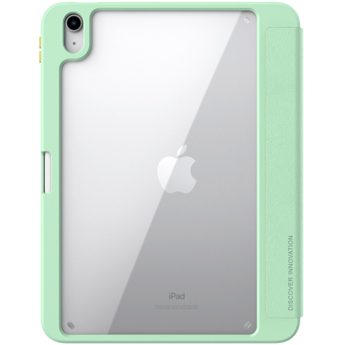 Nillkin Distributor - 6902048255562 - NLK1055 - Case Nillkin Bevel Leather Apple iPad 10.9 2022 (10th Generation) green - B2B homescreen