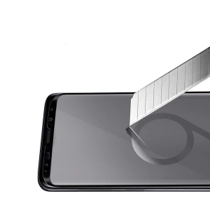 Gehärtetes Glas Spigen GLAS.tR Case Friendly Galaxy S9+ Plus Schwarz