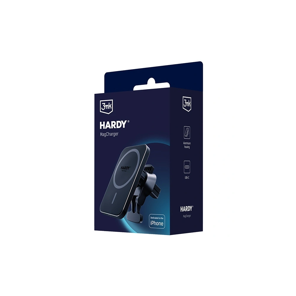 Hurtownia GSM - Upevnění do auta s bezdrátovým nabíjením pro Apple MagSafe 3MK Hardy MagCharger 15W - 3MK4700 - {ean13} - Hurt