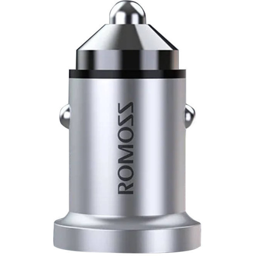 Romoss Distributor - 6958377513002 - ROM48 - Car charger Romoss AU420T, USB-C + USB, PD + QC 20W (silver) - B2B homescreen