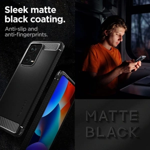 Hurtownia GSM - Etui Spigen Rugged Armor Xiaomi Redmi Note 12 Pro+ Plus 5G Matt Fekete - SPN2827 - {ean13} - Hurt