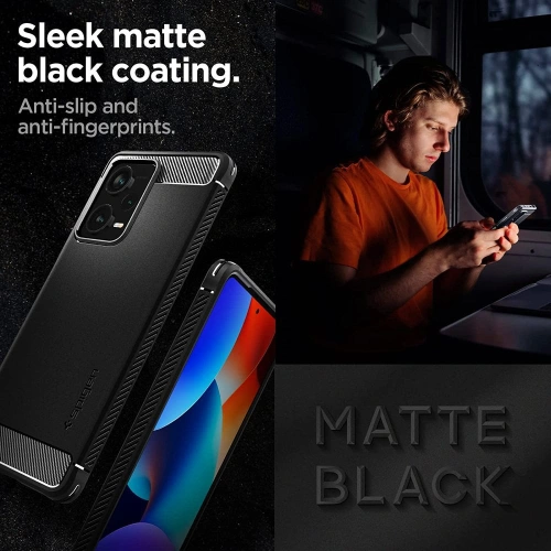 Etui Spigen Rugged Armor Xiaomi Redmi Note 12 Pro+ Plus 5G Matte Black
