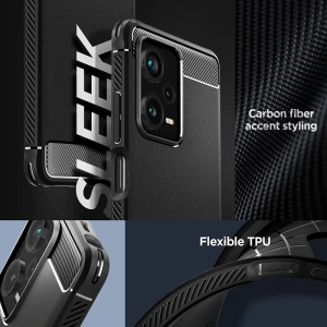 Hurtownia GSM - Etui Spigen Rugged Armor Xiaomi Redmi Note 12 Pro+ Plus 5G Matt Fekete - SPN2827 - {ean13} - Hurt