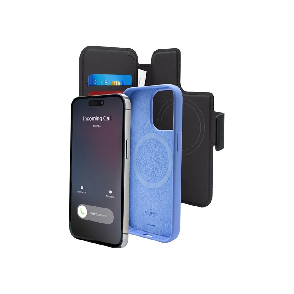 Hurtownia GSM - PURO Folio MagSafe Hülle Apple iPhone 14 Pro/13 Pro (schwarz) - PUR656 - {ean13} - Hurt
