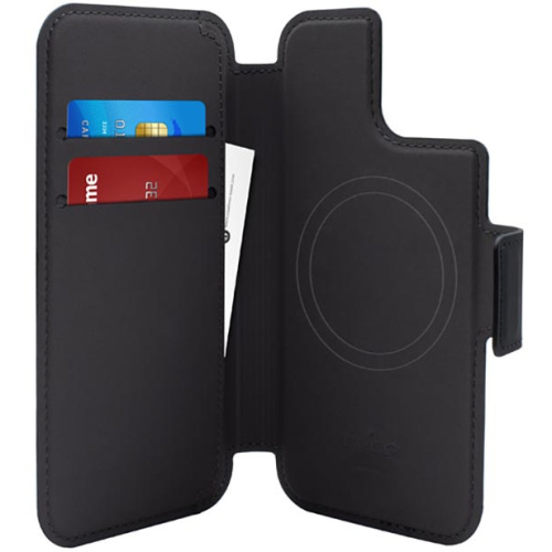 Puro Distributor - 8018417440373 - PUR657 - PURO Folio MagSafe Case Apple iPhone 14 Plus / 15 Plus/12 Pro Max (black) - B2B homescreen