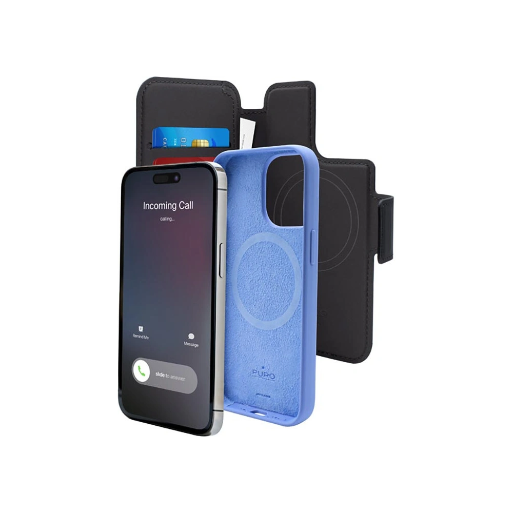 Hurtownia GSM - Etui PURO Folio MagSafe Case Apple iPhone 14 Pro Max/13 Pro Max (černý) - PUR658 - {ean13} - Hurt