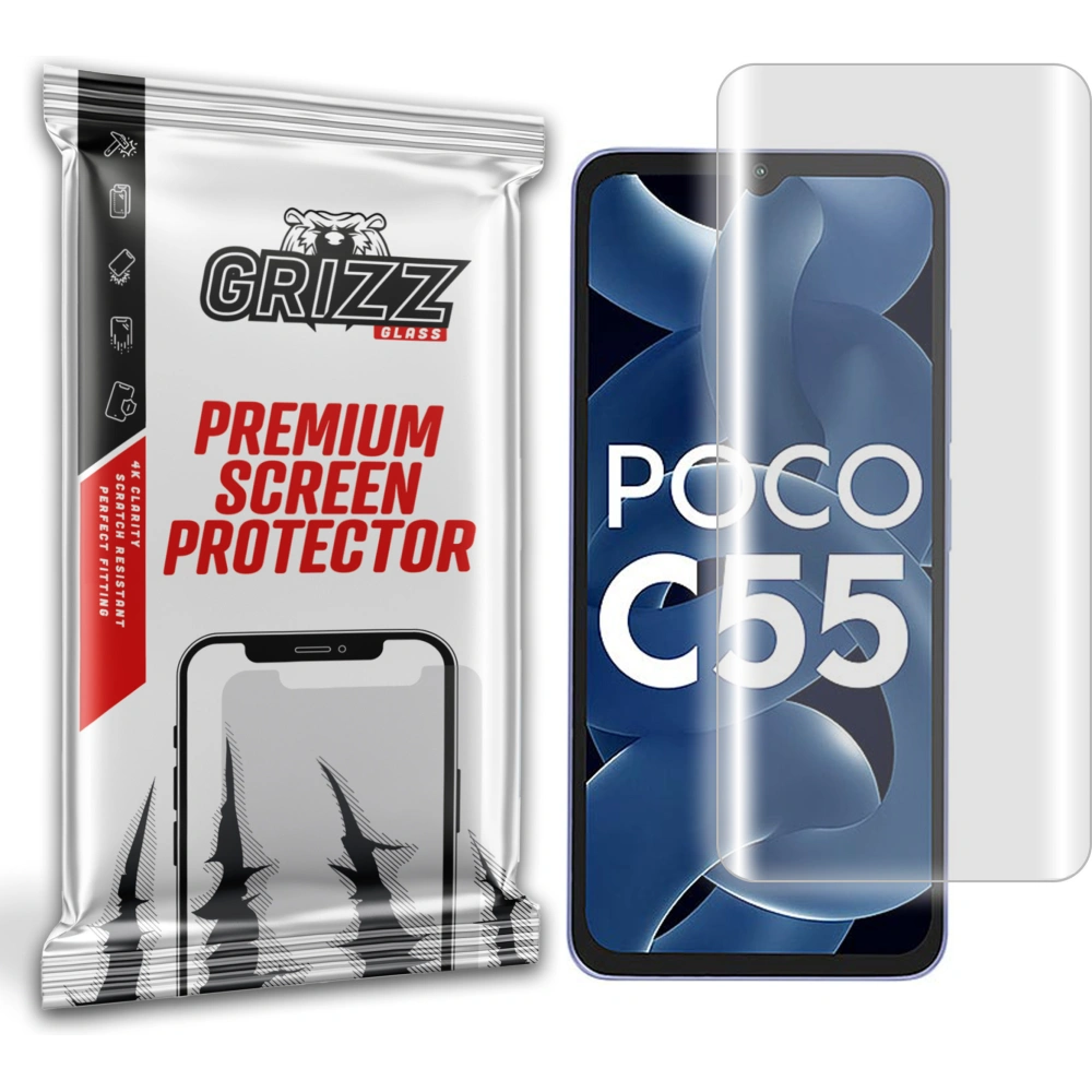 Hurtownia GSM - Folia hydrożelowa GrizzGlass Hydrofilm do Xiaomi Poco C55 - GRZ4360 - {ean13} - Hurt