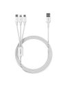 Hurtownia GSM - Cablu USB Romoss CB251V 3w1 USB-A/USB-C - Lightning - microUSB 3.5A 1.2m (alb) - ROM51 - {ean13} - Hurt