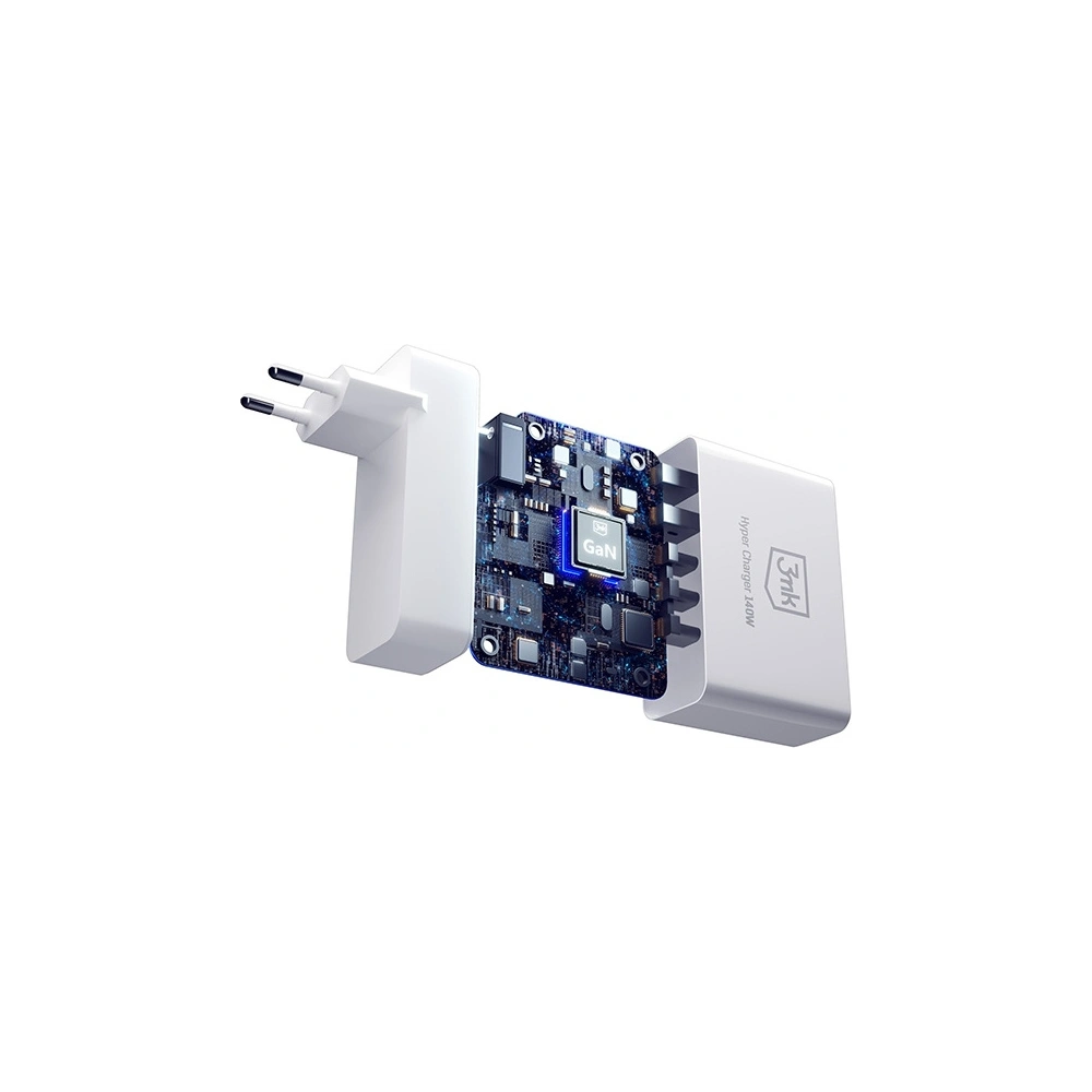Hurtownia GSM - Síťová nabíječka 3MK HyperCharger GaN 140W 3xUSB-C + 2xUSB, PD+QC - 3MK4705 - {ean13} - Hurt