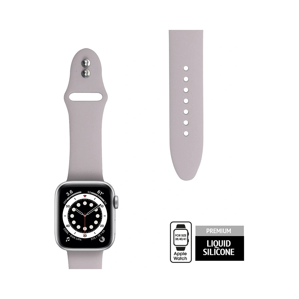 Wholesale Belt Crong Liquid Apple Watch 4/5/6/7/SE/8/9/10 40/41/42mm (gray lavender) - CRG590 - {ean13} - Hurt
