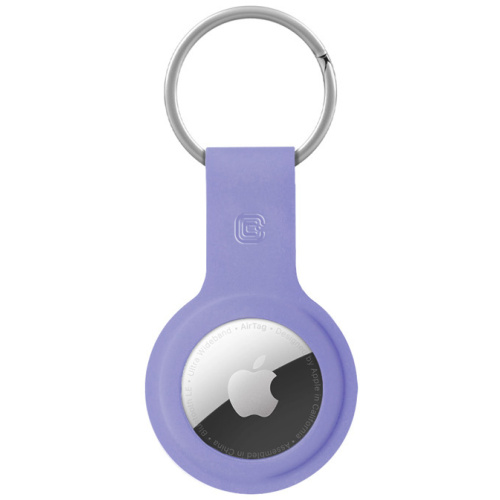 Crong Distributor - 5904310702638 - CRG591 - Crong Silicone Case with Key Ring Apple AirTag pendant (purple) - B2B homescreen