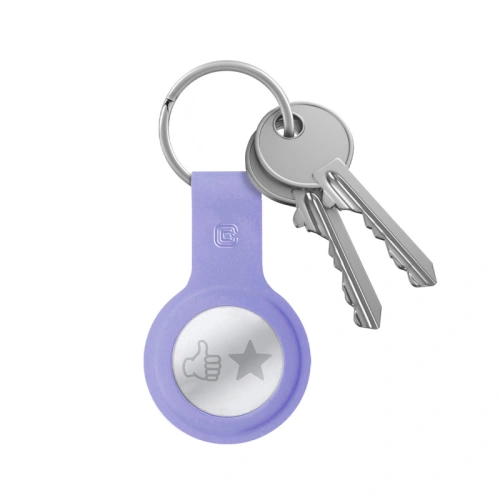 Brelok Crong Silicone Case with Key Ring Apple AirTag (fioletowy)