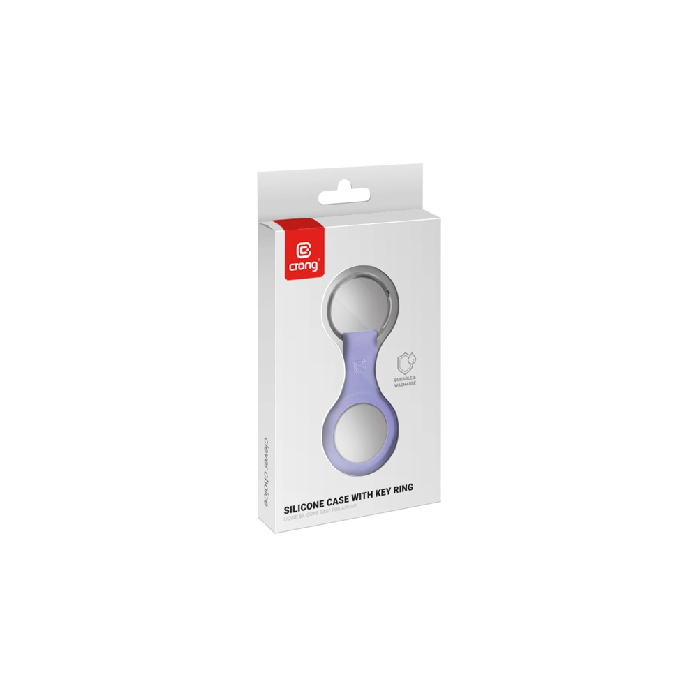 Hurtownia GSM - Brelok Crong Silicone Case with Key Ring Apple AirTag (fioletowy) - CRG591 - {ean13} - Hurt