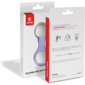 Hurtownia GSM - Brelok Crong Silicone Case with Key Ring Apple AirTag (fioletowy) - CRG591 - {ean13} - Hurt