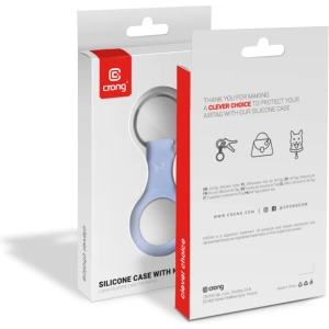 Wholesale Crong Silicone Case with Key Ring Apple AirTag pendant (lavender) - CRG592 - {ean13} - Hurt