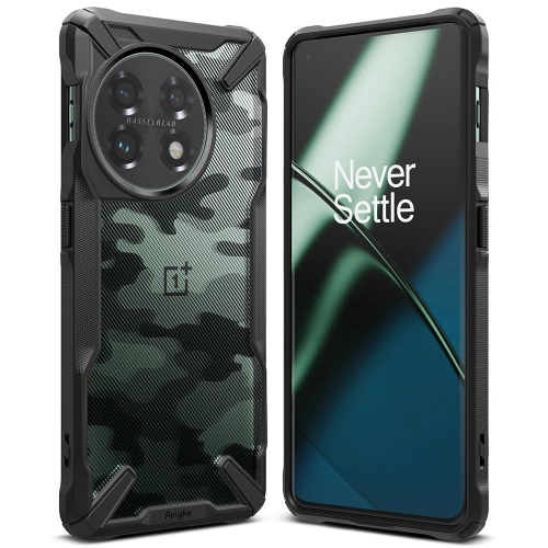 Etui Ringke Fusion-X Design OnePlus 11 5G Camo (Moro) Black