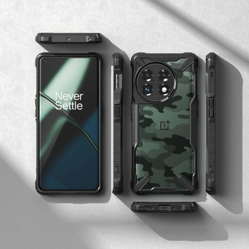 Etui Ringke Fusion-X Design OnePlus 11 5G Camo (Moro) Black