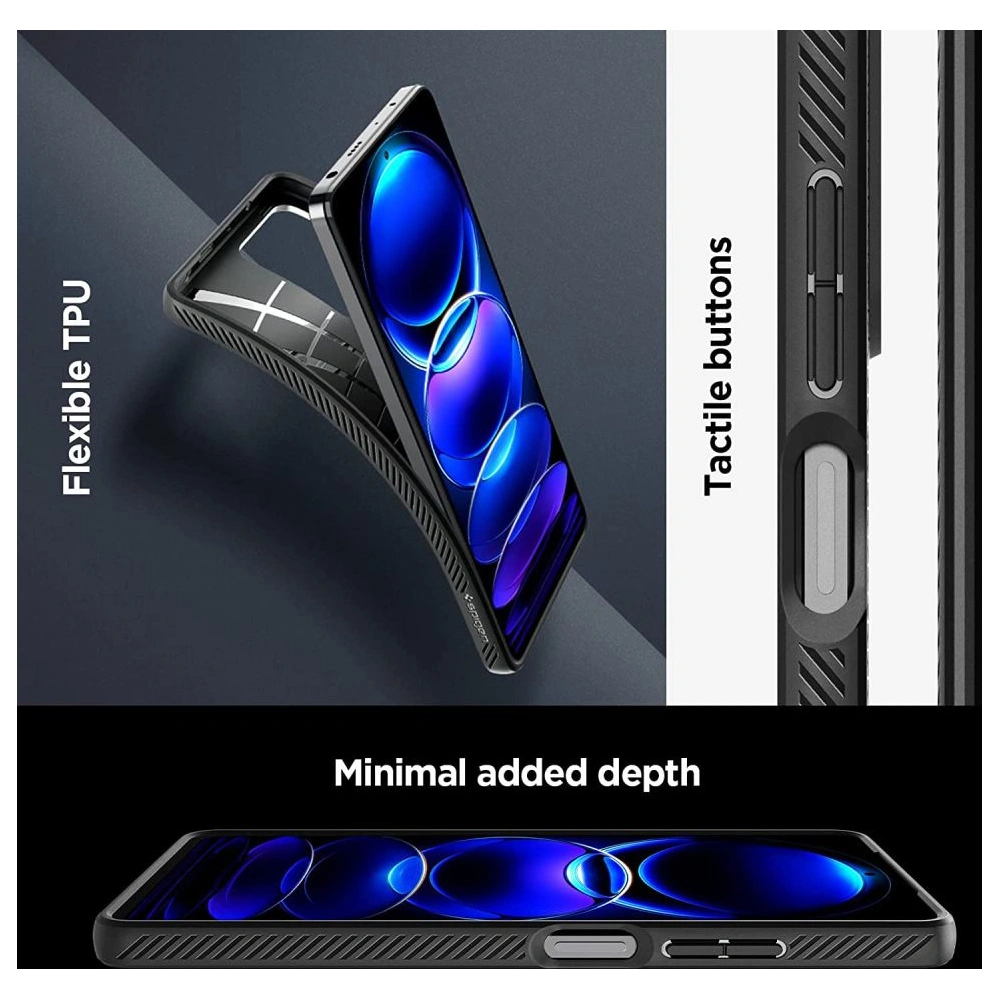 Hurtownia GSM - Spigen Xiaomi Case Liquid Air Redmi Note 12 Pro/POCO X5 Pro 5G Mattschwarz - SPN2828 - {ean13} - Hurt