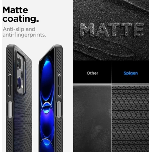 Hurtownia GSM - Spigen Xiaomi Case Liquid Air Redmi Note 12 Pro/POCO X5 Pro 5G Mattschwarz - SPN2828 - {ean13} - Hurt