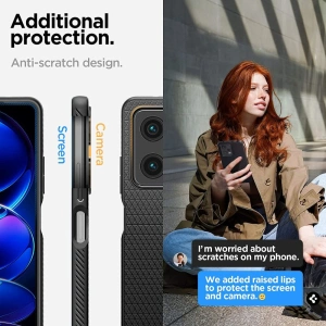 Hurtownia GSM - Spigen Xiaomi Case Liquid Air Redmi Note 12 Pro/POCO X5 Pro 5G Mattschwarz - SPN2828 - {ean13} - Hurt