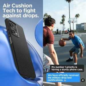 Hurtownia GSM - Spigen Xiaomi Case Liquid Air Redmi Note 12 Pro/POCO X5 Pro 5G Mattschwarz - SPN2828 - {ean13} - Hurt