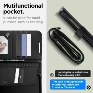 Hurtownia GSM - Etui Spigen Wallet S Plus Samsung Galaxy A54 5G Negru - SPN2829 - {ean13} - Hurt