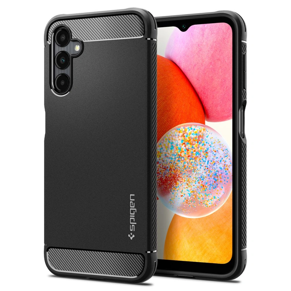 Hurtownia GSM - Etui Spigen Rugged Armor Samsung Galaxy A14 LTE Matt Schwarz - SPN2833 - {ean13} - Hurt